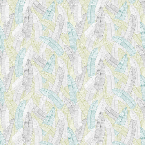 Floral Green Fabric - Daxby Woven Jacquard Fabric (By The Metre) Meadow Voyage Maison