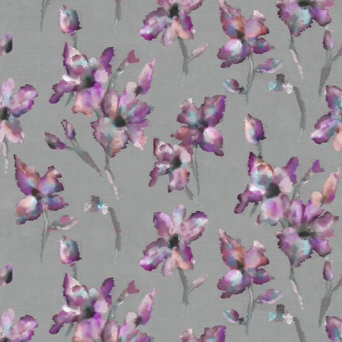 Abstract Purple Fabric - Degas Printed Fabric (By The Metre) Amethyst Voyage Maison