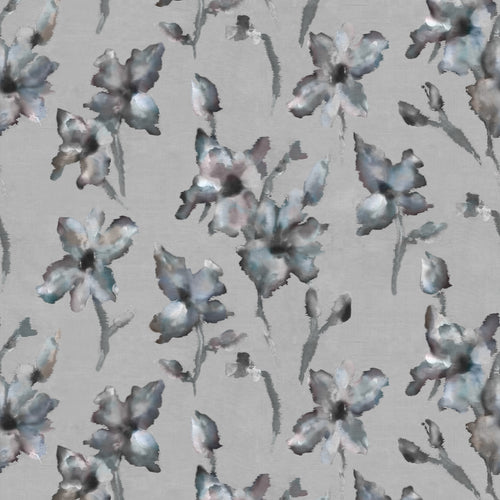 Floral Grey Wallpaper - Degas  1.4m Wide Width Wallpaper (By The Metre) Mercury Voyage Maison