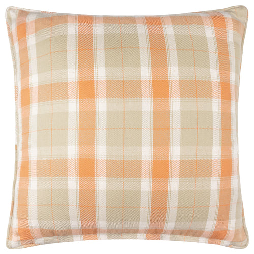 Check Orange Cushions - Delamere Reversible Outdoor Polyester Filled Cushion Russet Voyage Maison