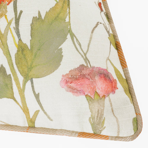 Check Orange Cushions - Delamere Reversible Outdoor Cushion Cover Russet Voyage Maison