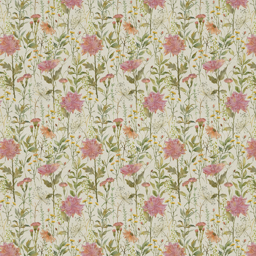 Floral Pink Fabric - Delamere Printed Cotton Fabric (By The Metre) Blossom Voyage Maison