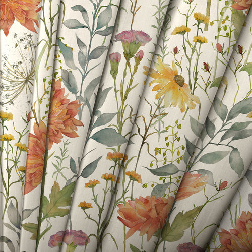 Floral Multi Fabric - Delamere Printed Cotton Fabric (By The Metre) Linen Voyage Maison