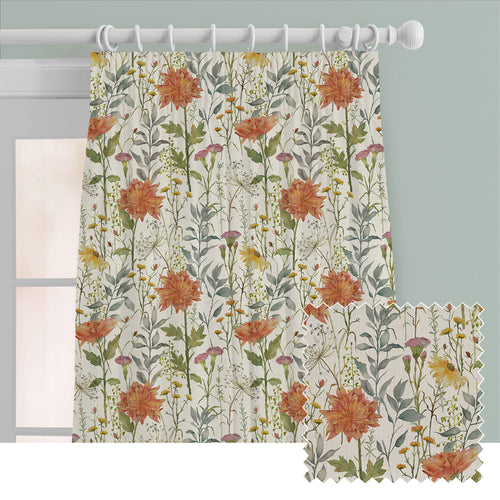 Floral Multi M2M - Delamere Printed Cotton Made to Measure Curtains Linen Voyage Maison