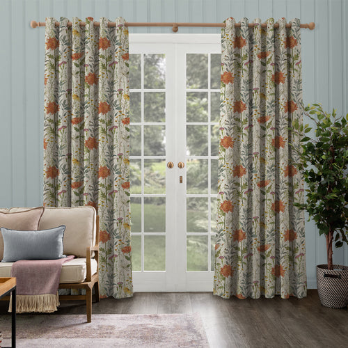 Floral Multi M2M - Delamere Printed Cotton Made to Measure Curtains Linen Voyage Maison