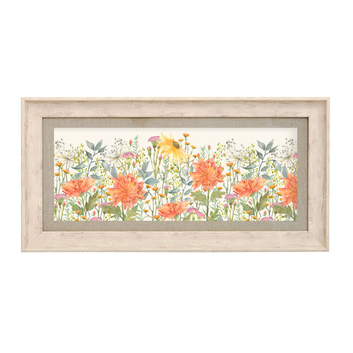 Floral Orange Wall Art - Delamere  Framed Print Birch/Cream Voyage Maison