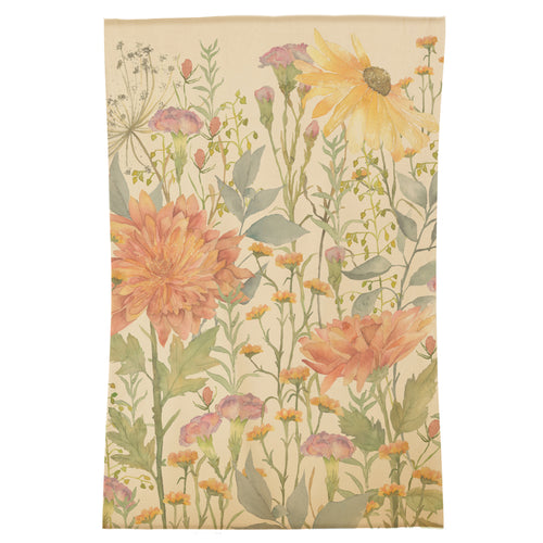 Floral Multi Rugs - Delamere Printed Wool Rug Linen Voyage Maison