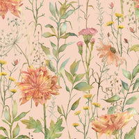  Samples - Delamere  Wallpaper Sample Apricot Voyage Maison