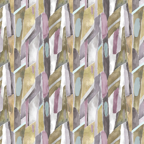Abstract Purple Wallpaper - Delaunay  1.4m Wide Width Wallpaper (By The Metre) Ironstone Voyage Maison