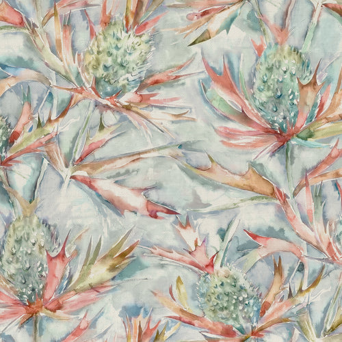 Floral Orange Fabric - Derwent Printed Cotton Fabric (By The Metre) Russett Voyage Maison