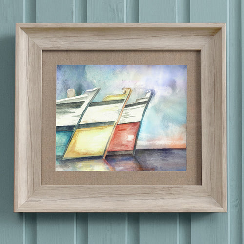 Abstract Multi Wall Art - Docked  Framed Print Birch Voyage Maison