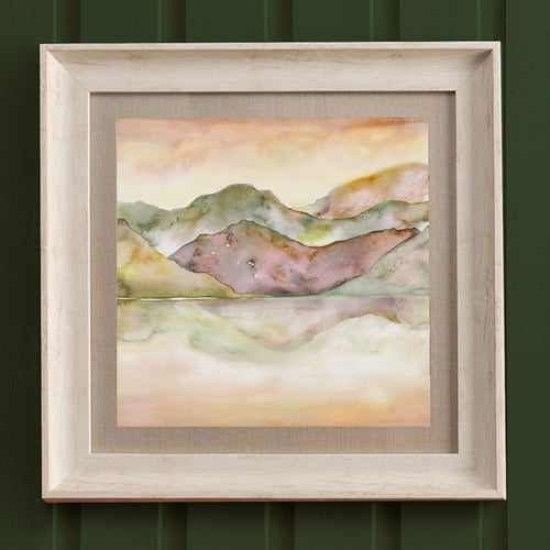 Floral Orange Wall Art - Dorain  Framed Print Birch/Saffron Voyage Maison