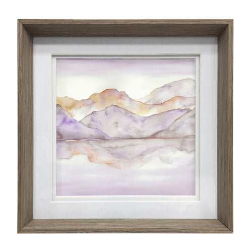 Floral Purple Wall Art - Dorain  Framed Print Nut Voyage Maison