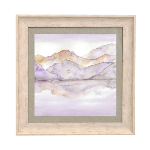 Floral Purple Wall Art - Dorain  Framed Print Birch/Heather Voyage Maison