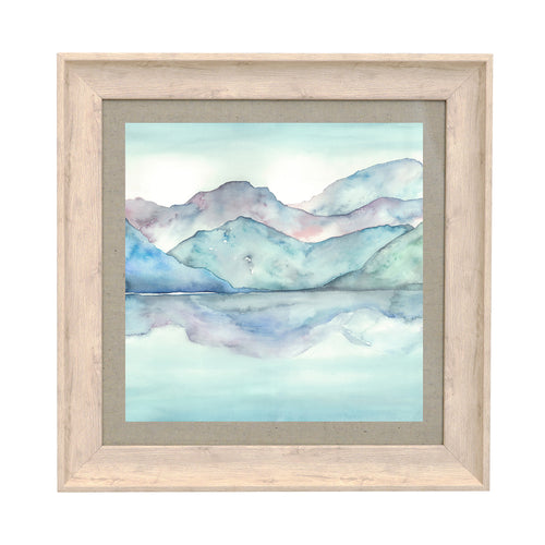 Floral Blue Wall Art - Dorian Iris Framed Print Birch Voyage Maison