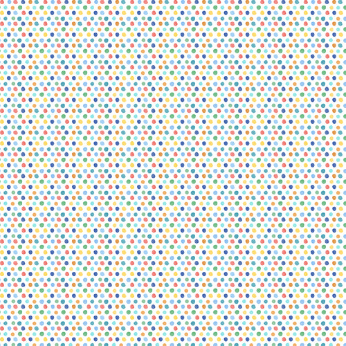 Spotted Multi Fabric - Dotty Printed Oil Cloth Fabric Multicolour Voyage Maison