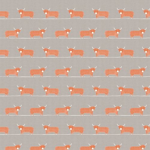 Animal Beige Fabric - Dougalf Printed Cotton Fabric (By The Metre) Sandstone Voyage Maison