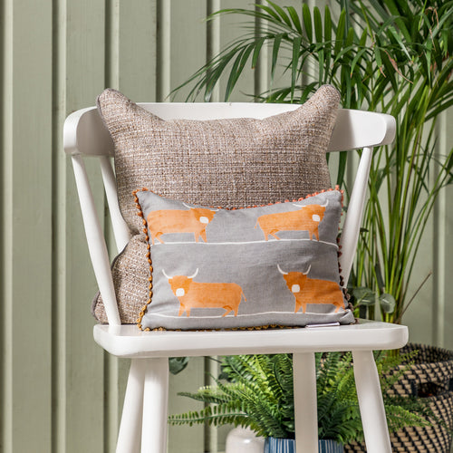 Voyage Maison Dougal Printed Feather Cushion in Granite