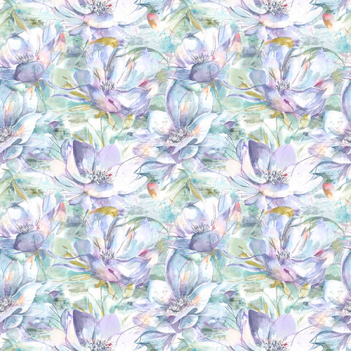 Floral Purple Fabric - Dusky Blooms Printed Cotton Fabric (By The Metre) Fig Voyage Maison