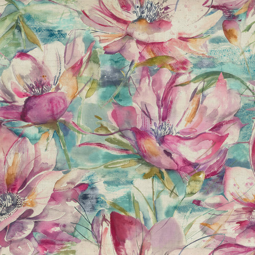 Floral Pink Fabric - Dusky Blooms Printed Cotton Fabric (By The Metre) Sweetpea Voyage Maison
