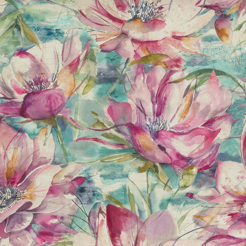 Samples - Dusky Blooms Printed Fabric Sample Swatch Sweetpea Voyage Maison