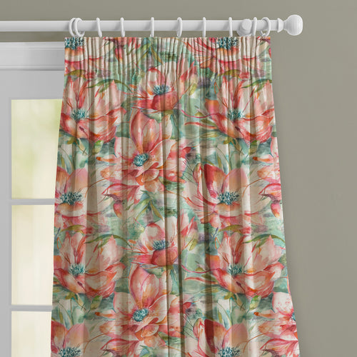 Floral Orange M2M - Dusky Blooms Printed Made to Measure Curtains Russett Voyage Maison