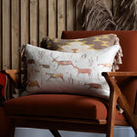 Voyage Maison Dyani Printed Feather Cushion in Sand