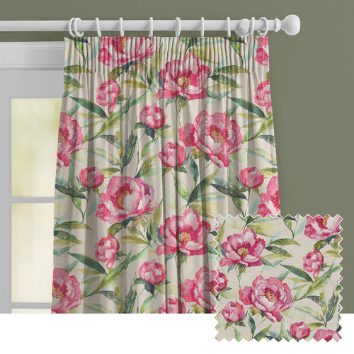 Floral Pink M2M - Earnley Printed Made to Measure Curtains Peony Voyage Maison