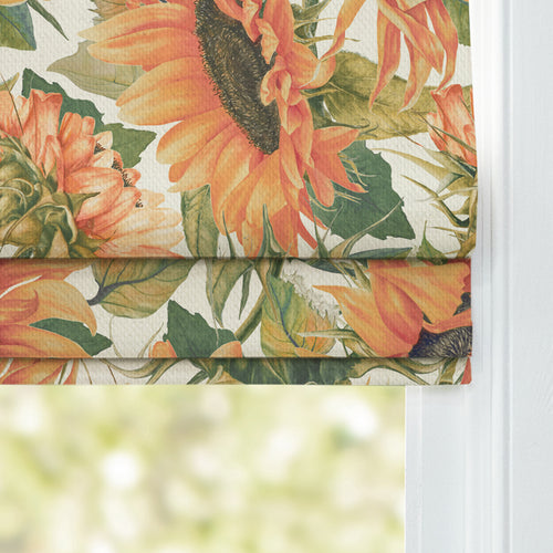 Floral Orange M2M - Easton Printed Cotton Made to Measure Roman Blinds Sunstone Voyage Maison