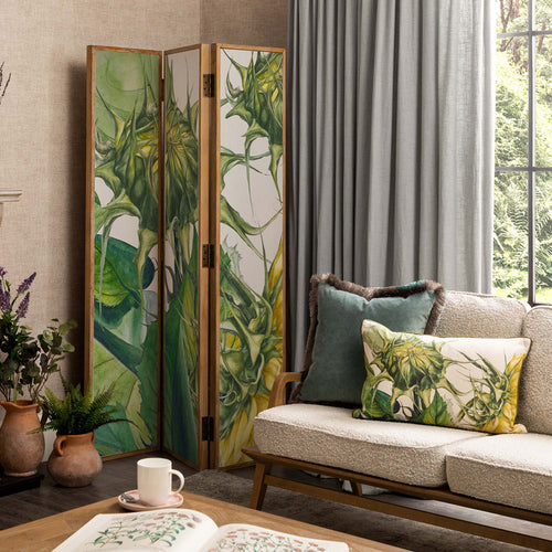 Floral Green Furniture - Easton Solid Wood Room Divider Fern Marie Burke