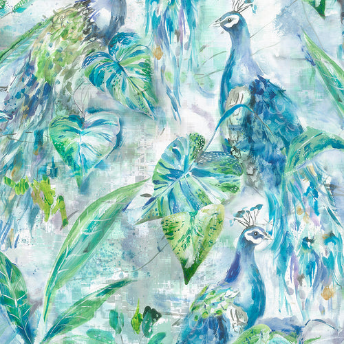 Animal Blue M2M - Ebba Printed Made to Measure Curtains Sage Voyage Maison