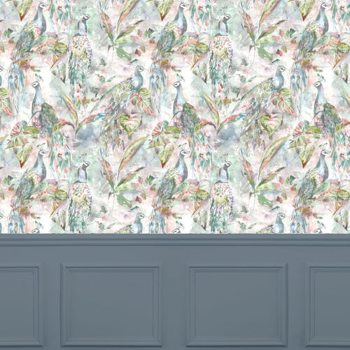 Animal Orange Wallpaper - Ebba  1.4m Wide Width Wallpaper (By The Metre) Coral Voyage Maison