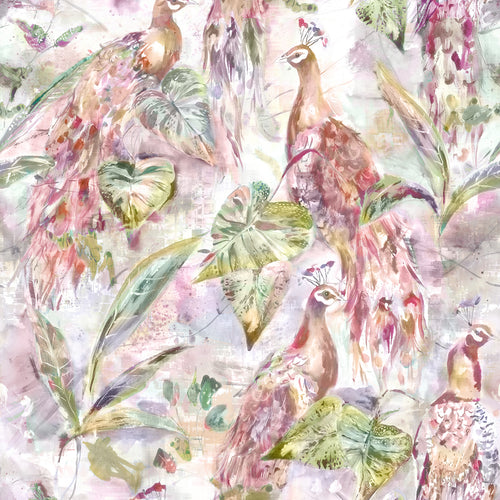 Animal Pink Wallpaper - Ebba  1.4m Wide Width Wallpaper (By The Metre) Sunset Voyage Maison