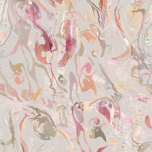  Samples - Ebru  Wallpaper Sample Sunset Voyage Maison