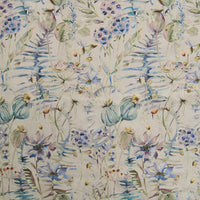 Samples - Edenmuir Linen Printed Fabric Sample Swatch Capri Voyage Maison
