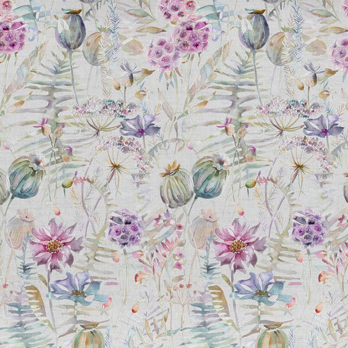 Samples - Edenmuir Printed Fabric Sample Swatch Raspberry Voyage Maison