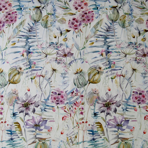 Floral Pink Fabric - Edenmuir Printed Cotton Fabric (By The Metre) Sorbet Voyage Maison