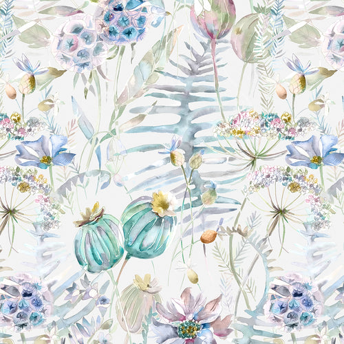 Floral Blue M2M - Edenmuir Printed Cotton Made to Measure Roman Blinds Capri Voyage Maison