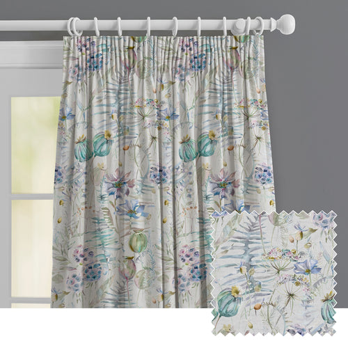 Floral Blue M2M - Edenmuir Printed Made to Measure Curtains Capri Voyage Maison