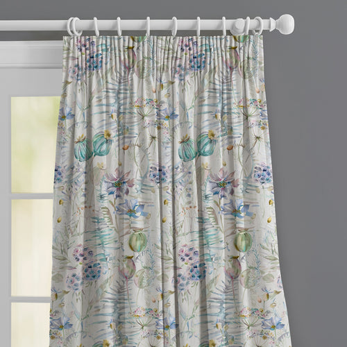 Floral Blue M2M - Edenmuir Printed Made to Measure Curtains Capri Voyage Maison