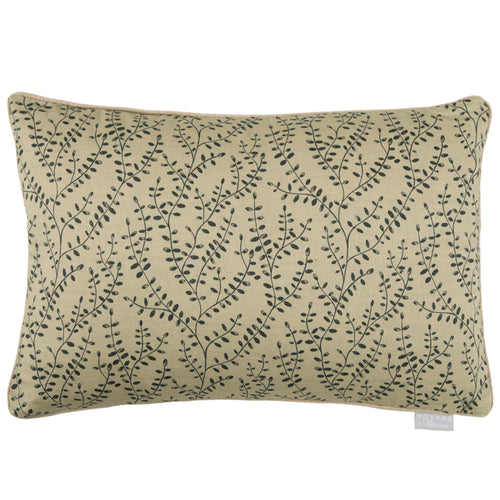Additions Eden Printed Feather Cushion in Onyx