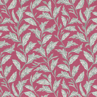  Samples - Eildon Printed Fabric Sample Swatch Fuchsia Voyage Maison