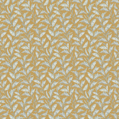 Floral Gold Fabric - Eildon Printed Cotton Fabric (By The Metre) Gold Voyage Maison