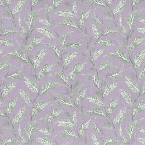 Floral Purple Fabric - Eildon Printed Cotton Fabric (By The Metre) Heather Voyage Maison