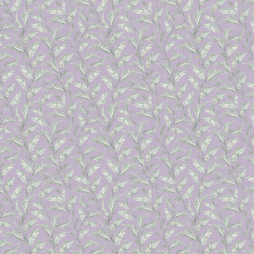 Floral Purple Fabric - Eildon Printed Cotton Fabric (By The Metre) Heather Voyage Maison