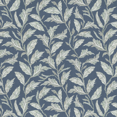 Samples - Eildon Printed Fabric Sample Swatch Navy Voyage Maison