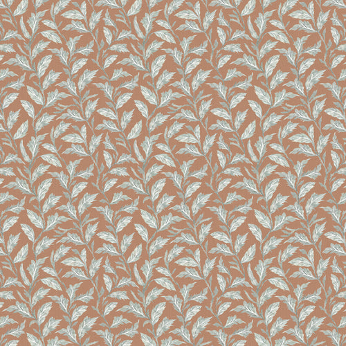 Floral Orange Fabric - Eildon Printed Cotton Fabric (By The Metre) Rust Voyage Maison