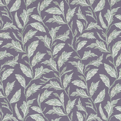Floral Purple Fabric - Eildon Printed Cotton Fabric (By The Metre) Violet Voyage Maison