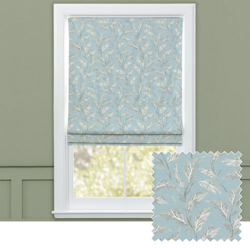 Floral Blue M2M - Eildon Printed Cotton Made to Measure Roman Blinds Bluebell Voyage Maison