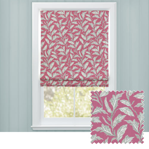 Floral Pink M2M - Eildon Printed Cotton Made to Measure Roman Blinds Fuchsia Voyage Maison